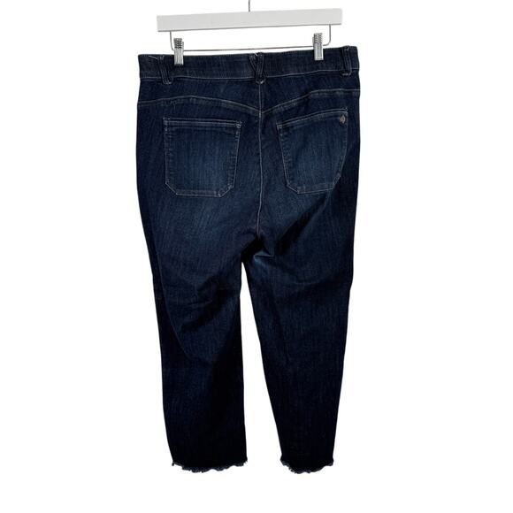 Democracy "Ab" Solution Dark Wash Straight Jeans Hi Rise Stretch Womens 14W - Picture 5 of 7